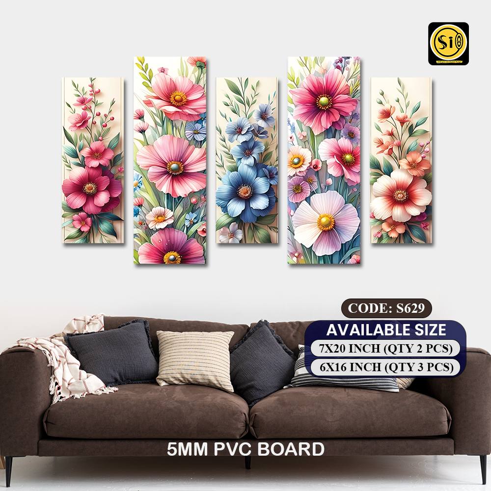 Wall Split Canvas (5 part)-Code629