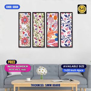 Wall Split Canvas (4 part)-Code558