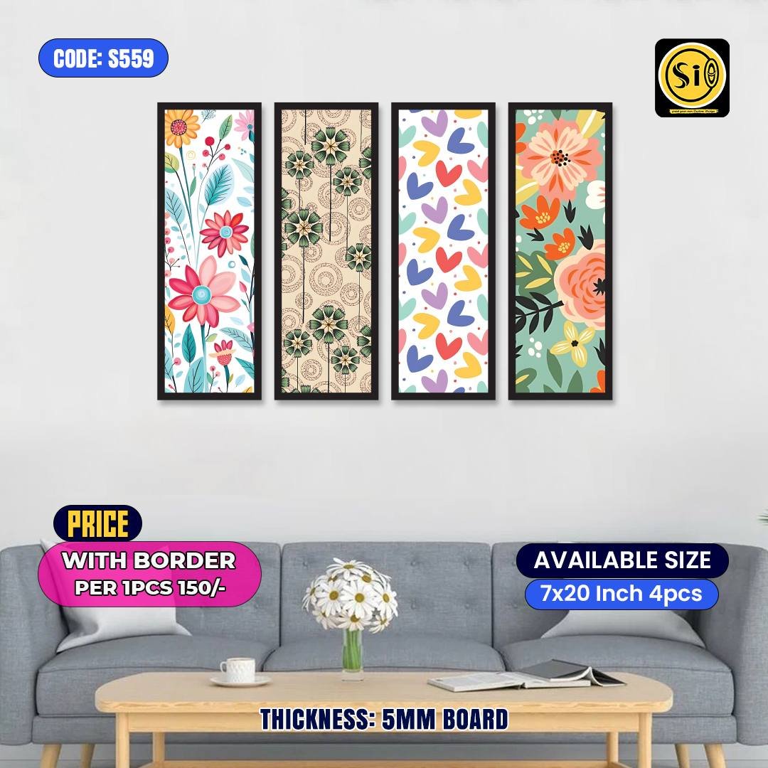 Wall Split Canvas (4 part)-Code559