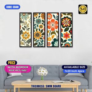 Wall Split Canvas (4 part)-Code568
