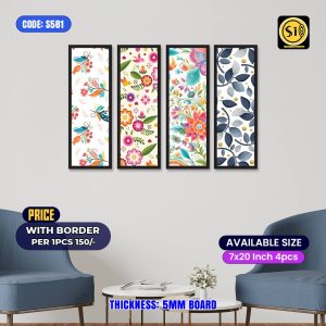 Wall Split Canvas (4 part)-Code581
