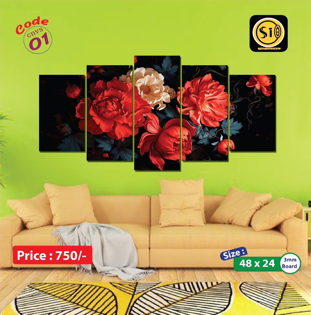 Wall Canvas Code-01