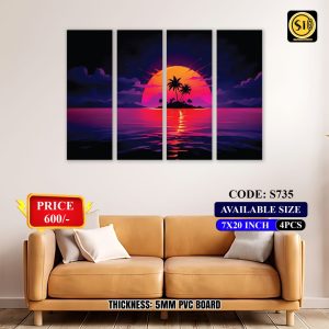Wall Split Canvas (4 part)-Code S735