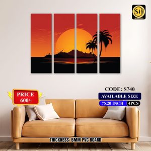 Wall Split Canvas (4 part)-Code S740