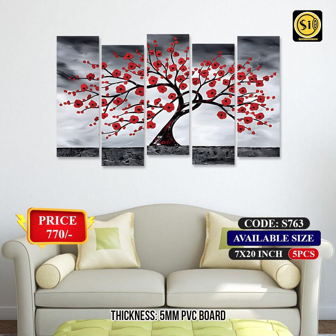 Wall Split Canvas (5 part)-Code S763